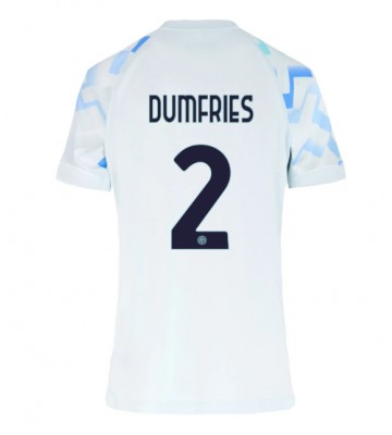 Inter Milan Denzel Dumfries #2 Bortatröja Kvinnor 2025-26 Kortärmad